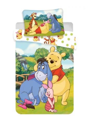 Obliečky do postieľky 100x135 macko pu na lúke, šírka (cm): 100,dĺžka (cm): 135