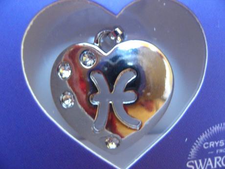 Prívesok srdce swarovski, swarovski