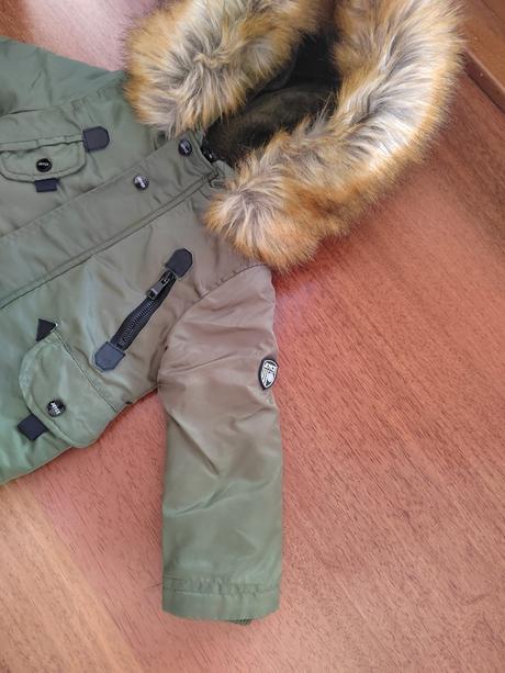 Zimná bunda s kožušinou v.1,5 - 2 r., 92