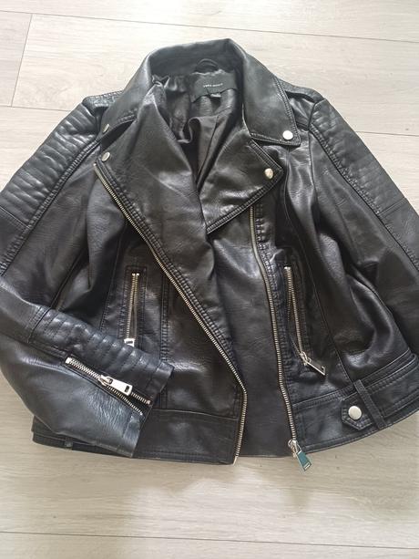 Kožená "motorkárska" bunda m, vero moda,m