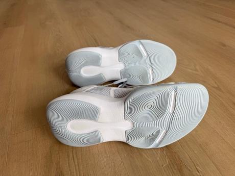 Športová obuv s bielou podrážkou, kipsta,41