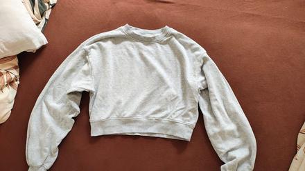Mikina crop tenká, h&m,158