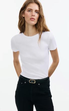 H&m rebrované tričko vel.s, h&m,s