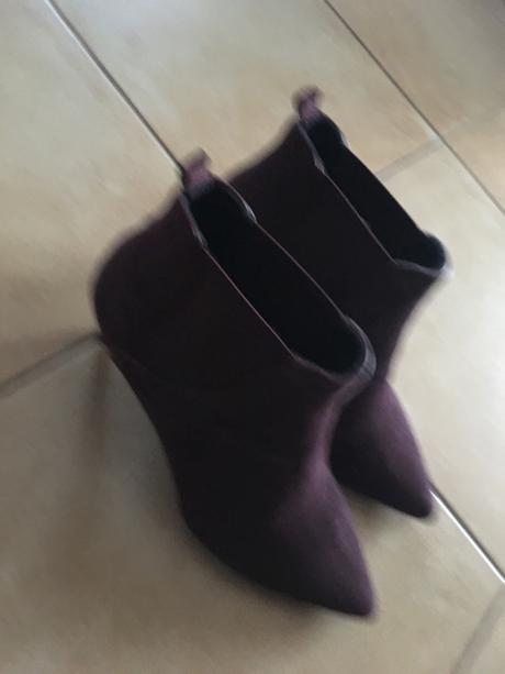 Bordové členkové čižmy, 40