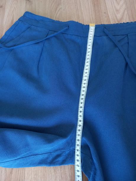 Modré linen blend nohavice reserved 40/l, reserved,l