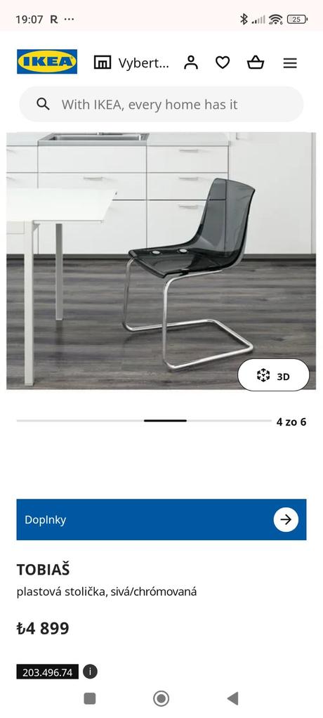 5 stoličiek ikea,