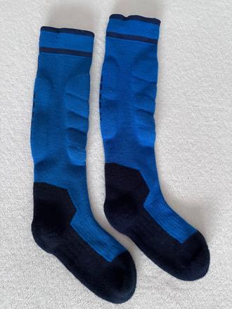 Detské lyžiarske ponožky 100 modré, wedze,31