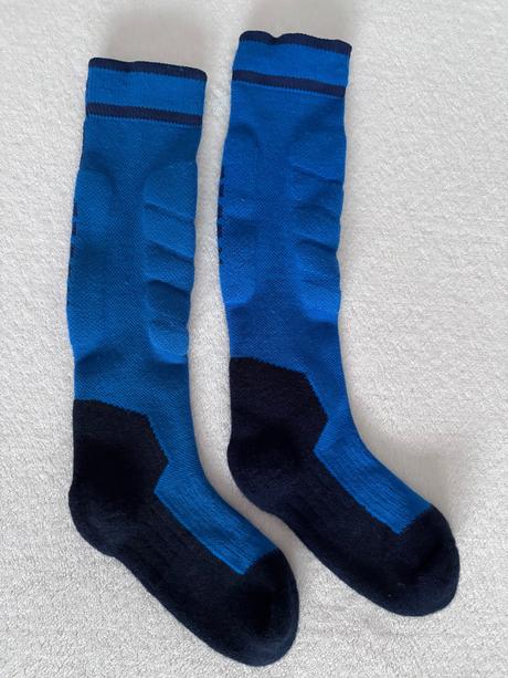 Detské lyžiarske ponožky 100 modré, wedze,31