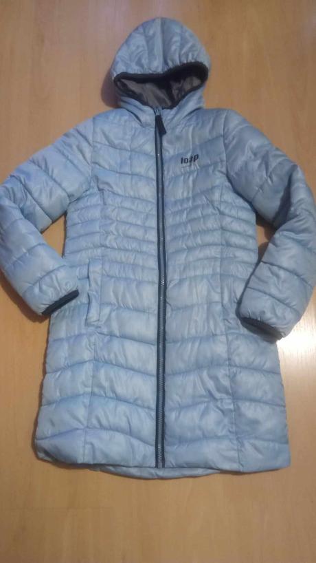 Zimná belasá bundička loap 134/140, 140