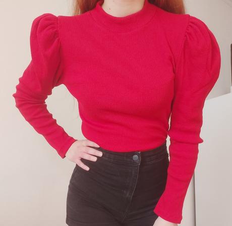 Červený sveter., s