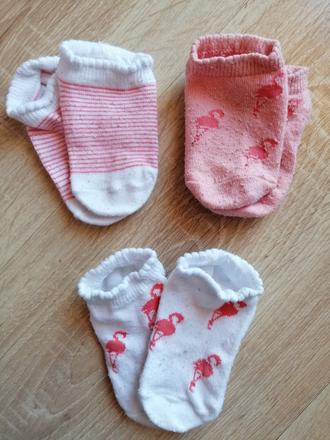 Členkové ponožky plameniaky 19-22, lupilu,21