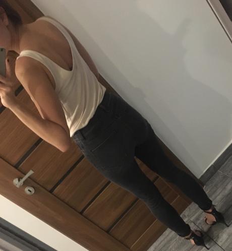 Top na ramienka, h&m,xs