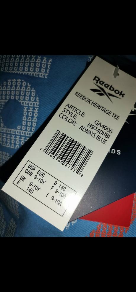 Tričko, reebok,140