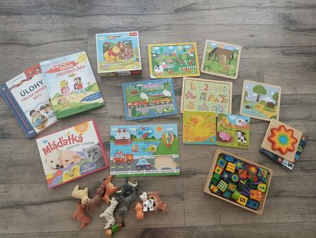 Drevené skladačky, puzzle,