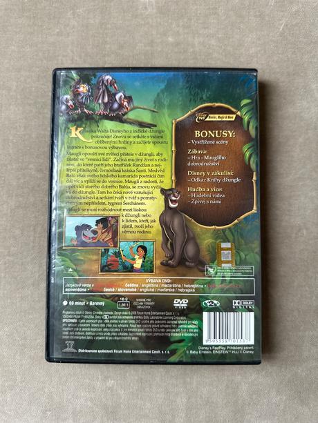 Dvd kniha džunglí 2 walt disney,