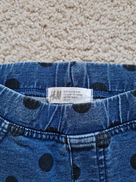 Strečové nohavice h&m, h&m,104