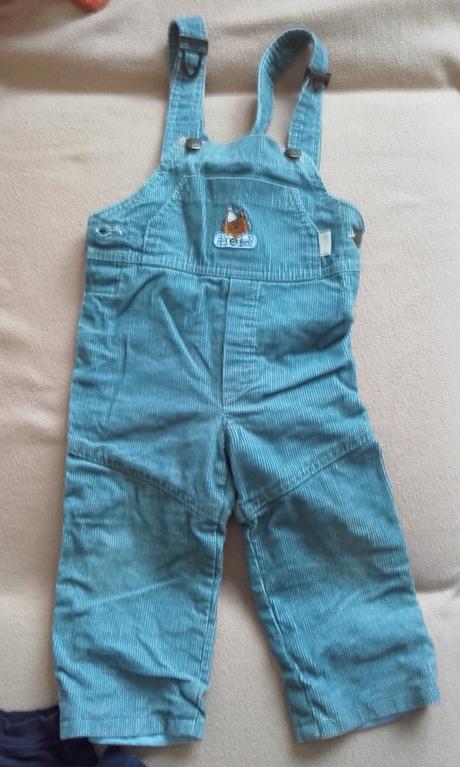 Menšestrové nohavice na traky, 80