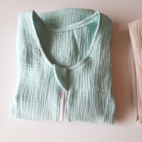 Letný spací vak - mušelín 0,5 tog mint, 