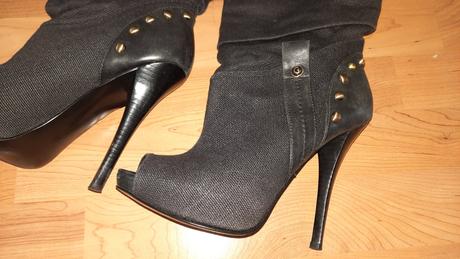 Stylove cizmy s ovorenou špičkou, 36