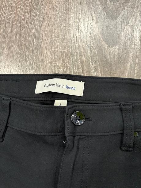 Calvin klein jeans cierne nohavice č.s, calvin klein,s
