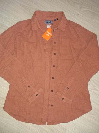 Krásna hnedá košeľa superdry nová, superdry,36