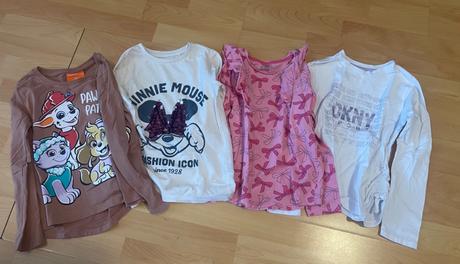 Dievčenské tričká s dlhým rukávom 128, 128