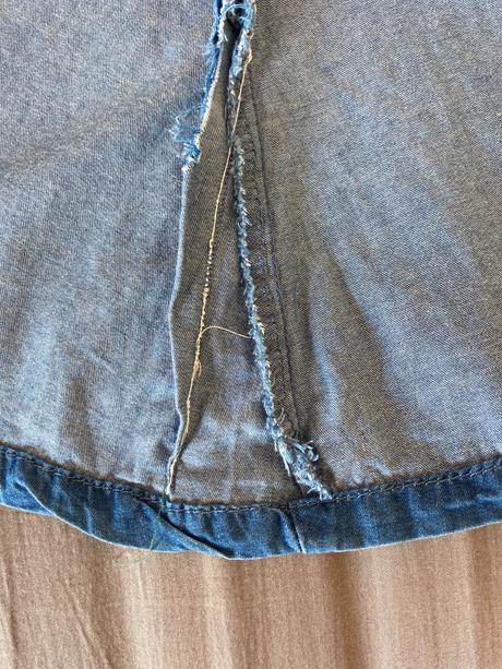 Jeansove saty s cipkou, 170