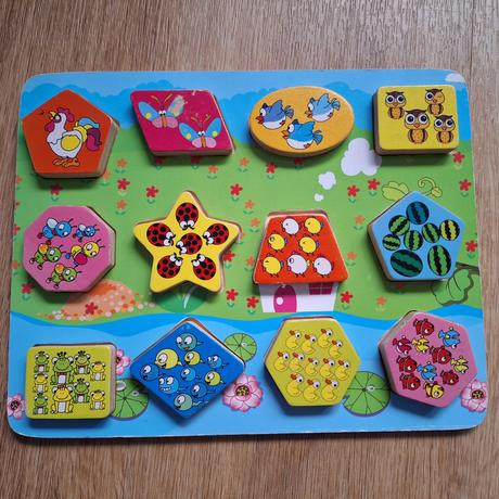 Drevene domino a vkladačky, 