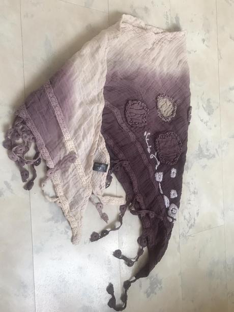 Vintage šatka na krk, xl