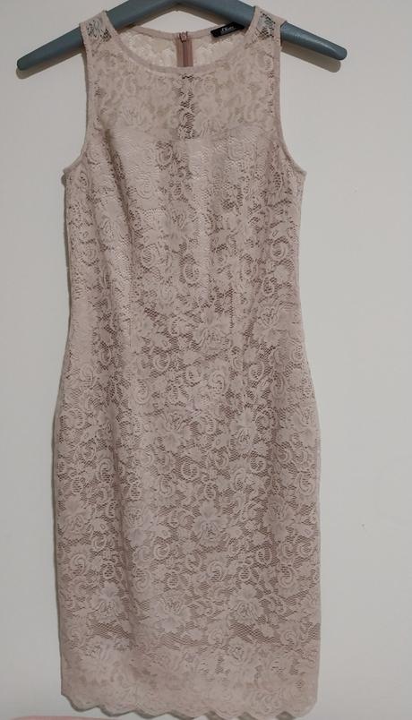 Čipkované šaty staroružovej farby, s.oliver,xs