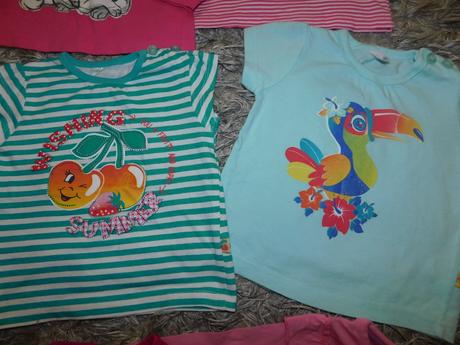 Baliček -trička velkost 74, 68–80