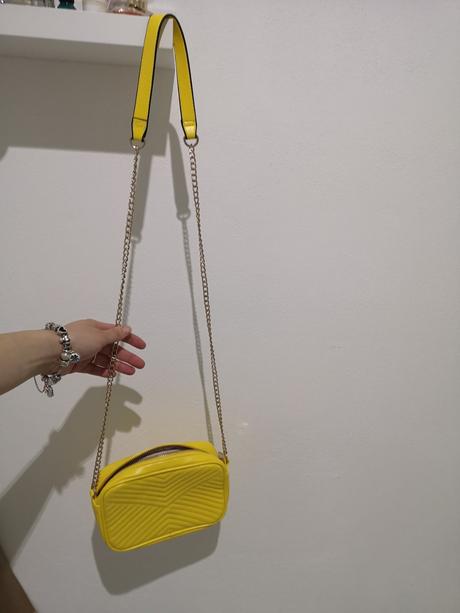 Žltá kabelka, h&m