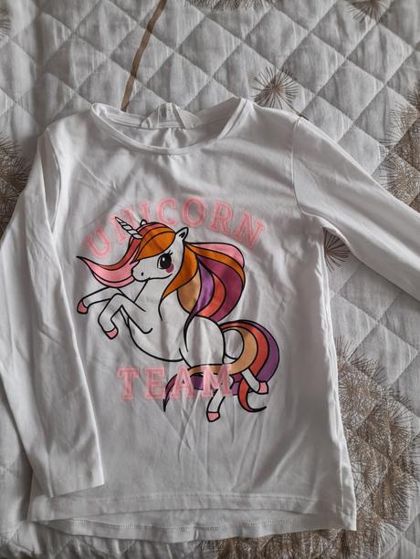 Tricko unicorn, h&m,110