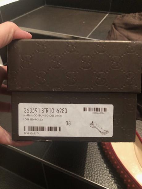 Gucci ballerinas studded nappa leather vel.38, gucci,38