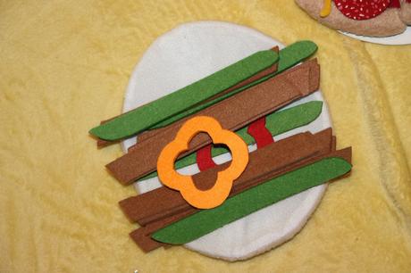 Pizza a burito - textilne,