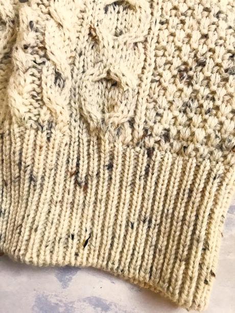 Vlnený teplý pulóver, xl