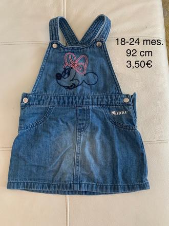 Detské riflové šaty na traky, f&f,92