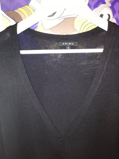 Čierny tenký svetrík, amisu,s