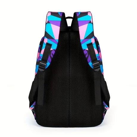 Školská taška mozaika modrá 45cm,