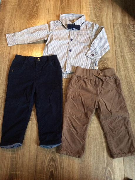 Košeľa tom tailor + 2 nohavice, 86, 86–98