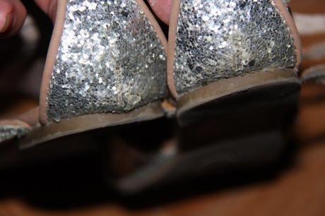 Strieborné sandálky, next,31