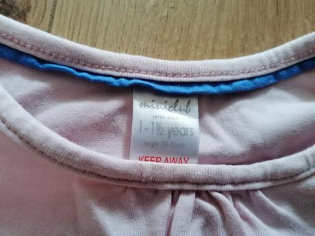 Ružové tričko, miniclub,80