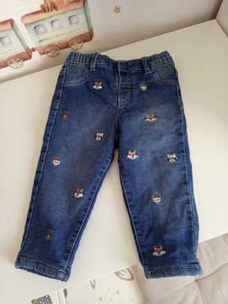 Zateplené chlapčenské rifle - velkosť 86, sinsay,86