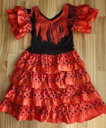 Karnevalové šaty flamenco na 4 roky, 