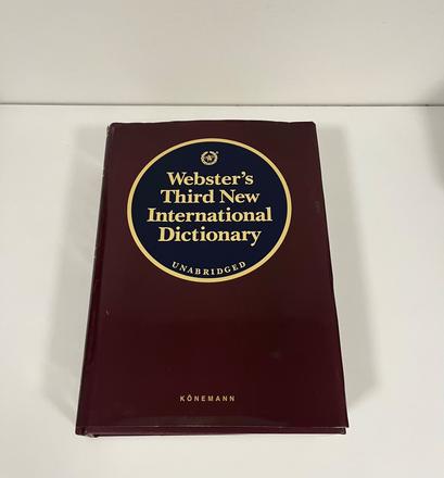 Webster's third new international dictionary,