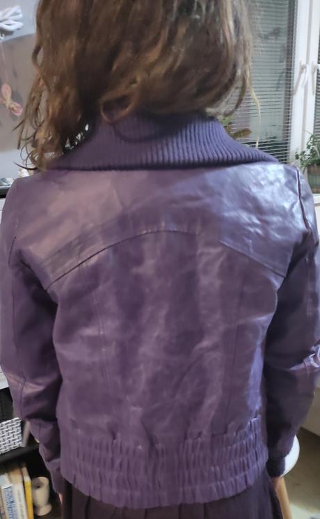 Fialová koženka, vero moda,m