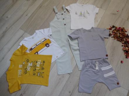 Tričká krátky rukáv bavlnené-2/3 rokov, 104–116