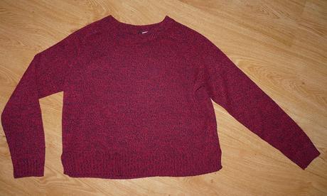 Dvojfarebný sveter, h&m,s