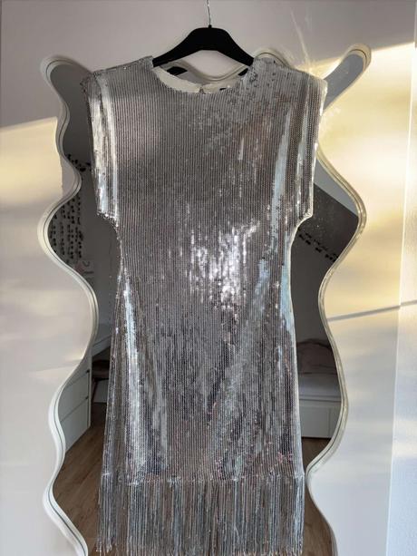 Spoločenské flitrove šaty zara s/m, zara,36 / 38 / m / s