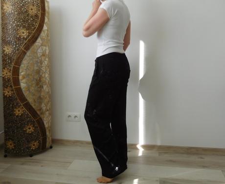 Zara nohavice dámke štrasový vzor, m v,, zara,m